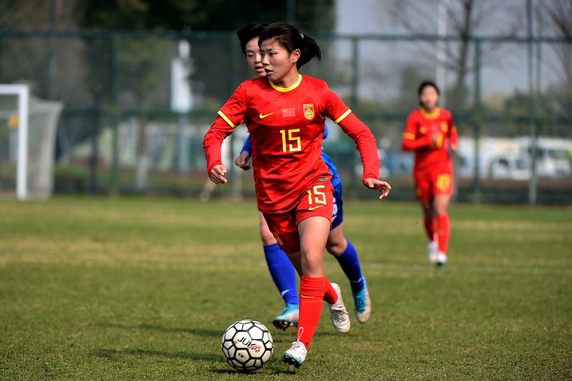 越南女足球员备战东南亚运动会